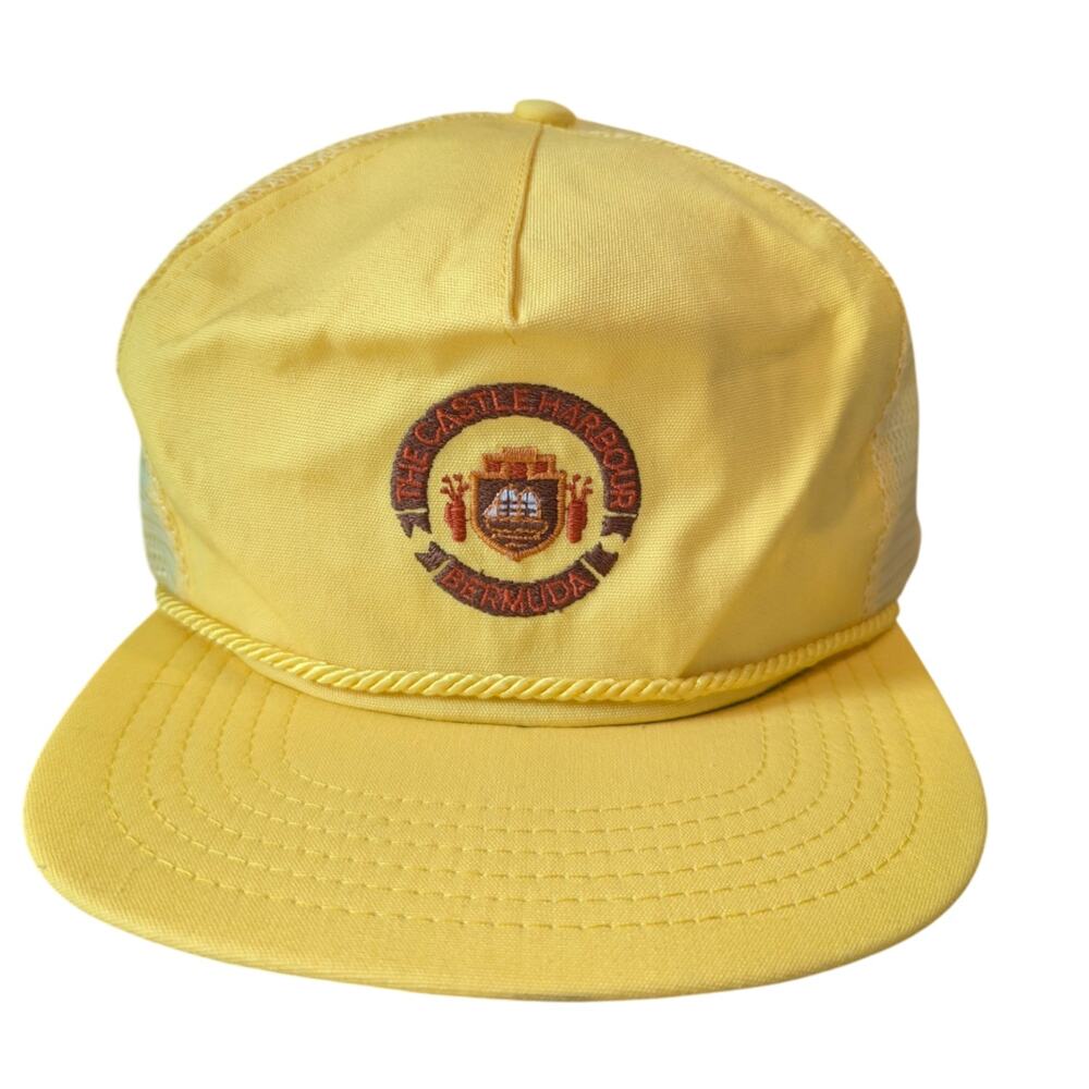 Vintage Texace The Castle Harbour Bermuda Fisherman's Captain Hat Cap